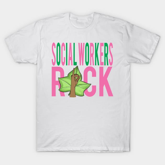 AKA Social Workers Rock T-Shirt by Pretty Phoxie LLC